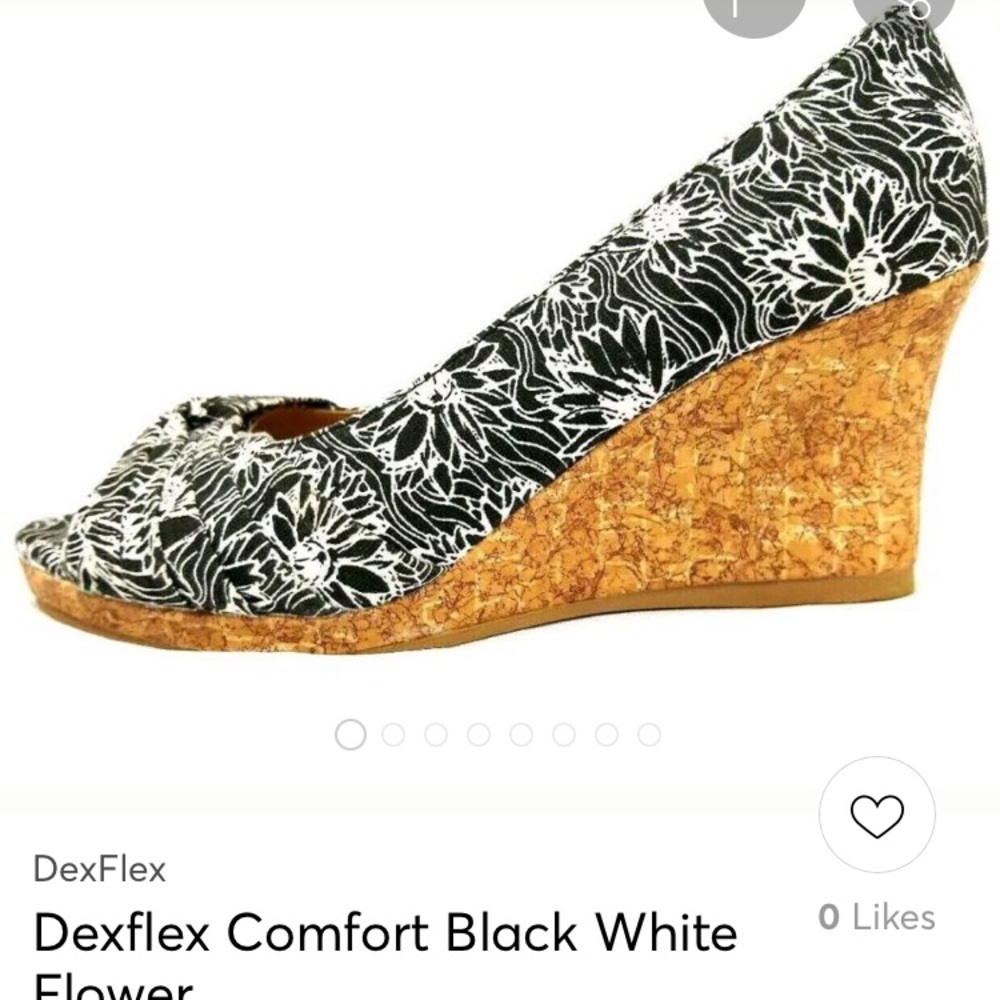 Deflect Comfort Wedge Heels Floral Size 9